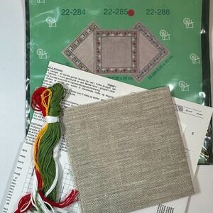 Eva Rosenstand CLARA WÆVER  Cross Stitch LINEN KIT Strawberry Square Beginner